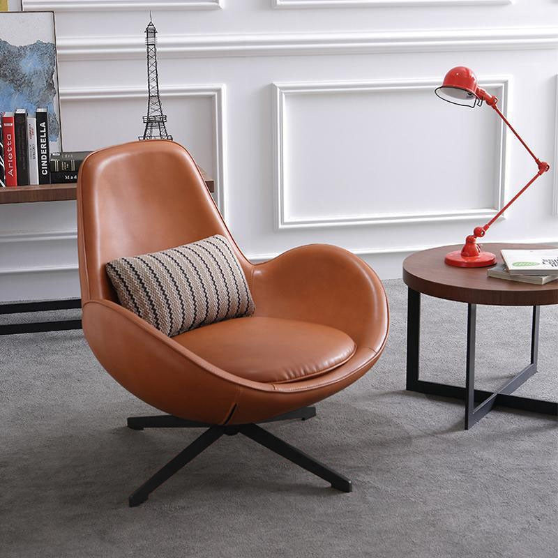 Snail Armchair, With Small Bubbles On The Leather, For Display