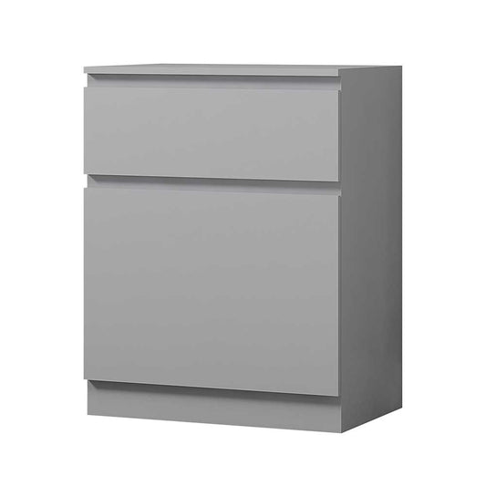 Stora Grey Storage Unit with Drawer & Cupboard – Modern Cabinet