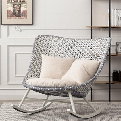Temescal Rattan Garden Rocking Chair, Indoor/ Outdoor Furniture