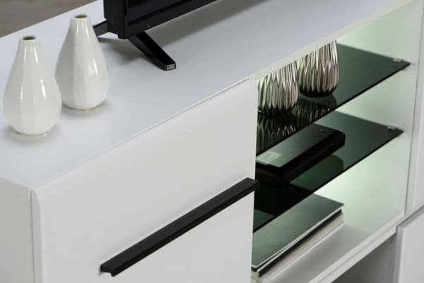 Terrento White Large Tv Cabinet