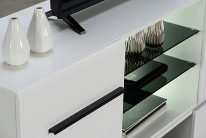 Terrento White Large Tv Cabinet