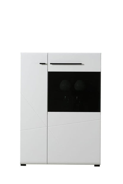 Terrento White Short Display Cabinet