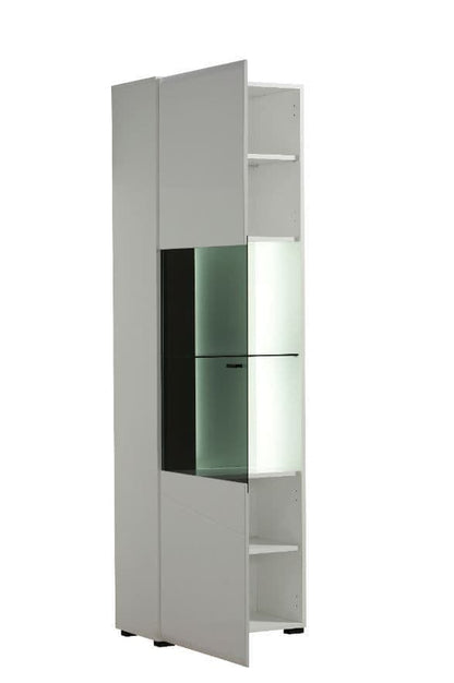 Terrento White Tall Display Cabinet