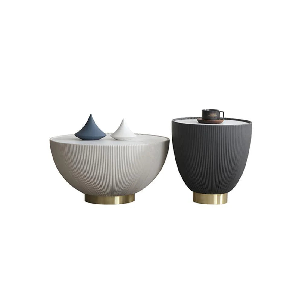 Theo Coffee Table Set, Black And White