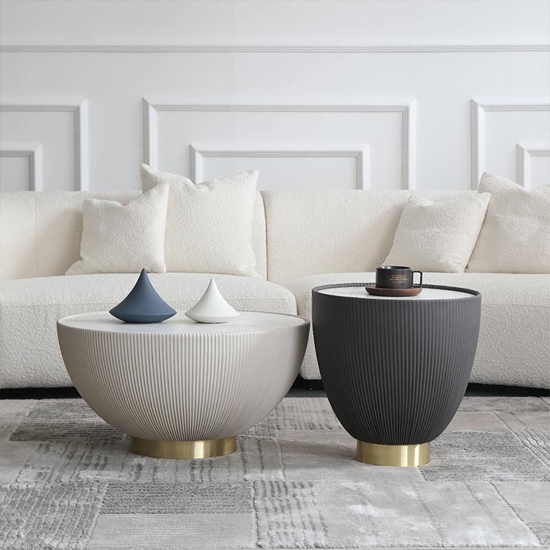 Theo Coffee Table Set, Black And White