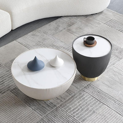 Theo Coffee Table Set, Black And White
