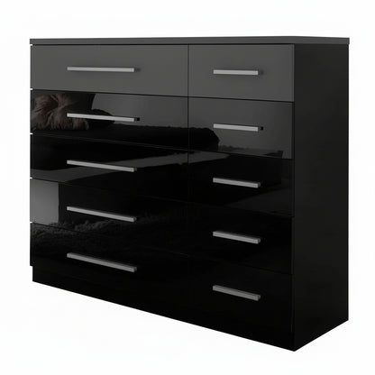 Topline 10 Drawer Double Chest – 5 Small & 5 Large Drawers Storage Unit