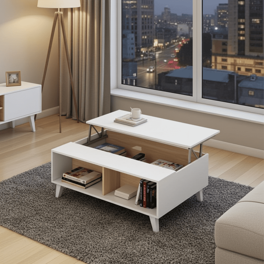 Toris Coffee Table Oak and White