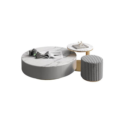 Valles Nesting Coffee Table Set, Sintered Stone