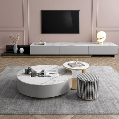 Valles Nesting Coffee Table Set, Sintered Stone