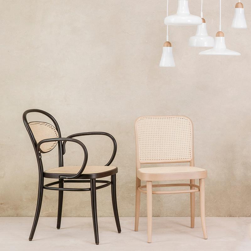 Vanesa Rattan Dining Chair, Oak