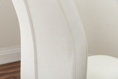 Renato 120cm High Gloss Extending Dining Table and 4 Lorenzo Chairs