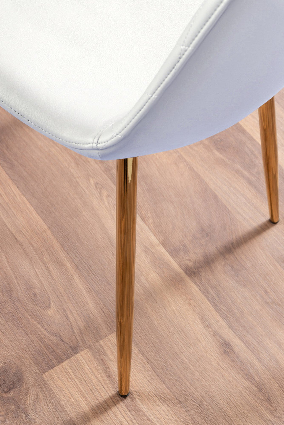Novara Gold Metal 100cm Round Glass Dining Table And 4 Corona Gold Dining Chairs