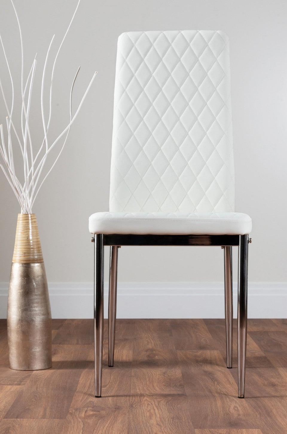 Imperia 4 Modern Grey High Gloss Dining Table And 4 Modern Milan Chairs Set