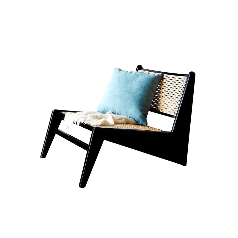 Pierre Jeanneret Rattan Lounge Chair, Armchair