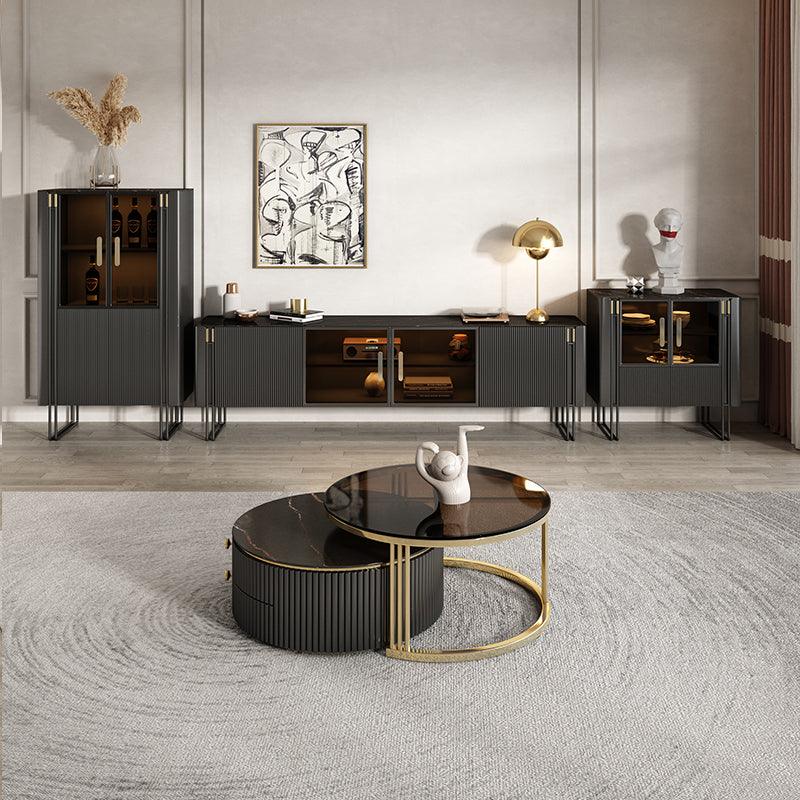 Bblythe Nesting Coffee Table Set, Black