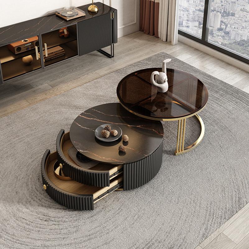 Bblythe Nesting Coffee Table Set, Black
